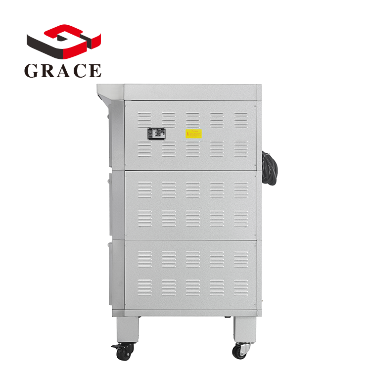 Multifunction Commercial Bakery Equipment Electric Oven 3 Deck 6 Trays Deck Oven with Wheels