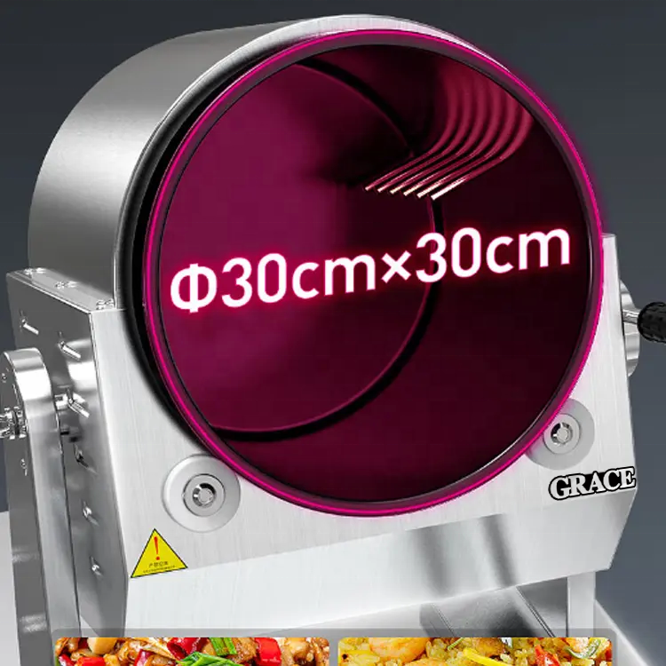 Commercial Hotel Restaurant Fried Rice Intelligent Machine Rotating Smart Cooker Wok Chef Automatic Cooking Machine