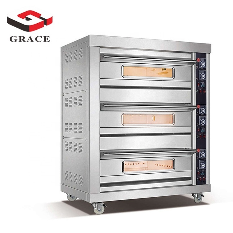 Commercial Kitchen Cooking Bakery Complet Equipment Baking Gas Electric Bread Toasters Cake Pizza Oven for Sale