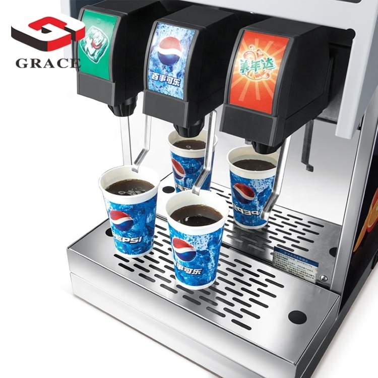 Automatic Commercial Self Serve 3 4 Flavours Soda Fountain Dispenser Pepsi Post Mix Bevaerage Dispenser