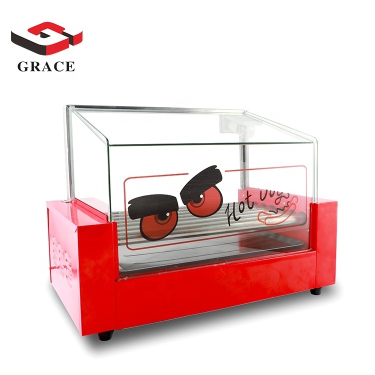 Commercial Electric Hot Dog Making Machine Warmer Showcase Hot Dog Steamer Machine