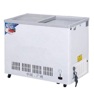 Big Handle 165L/325L Thickness Foaming Two Door Chest Freezer/Deep Freezer