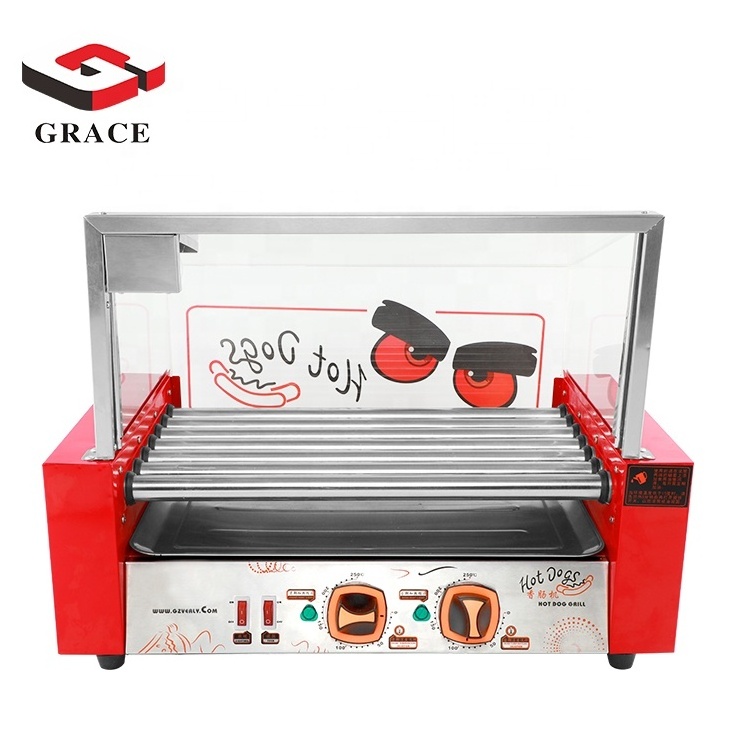 Commercial Electric Hot Dog Making Machine Warmer Showcase Hot Dog Steamer Machine