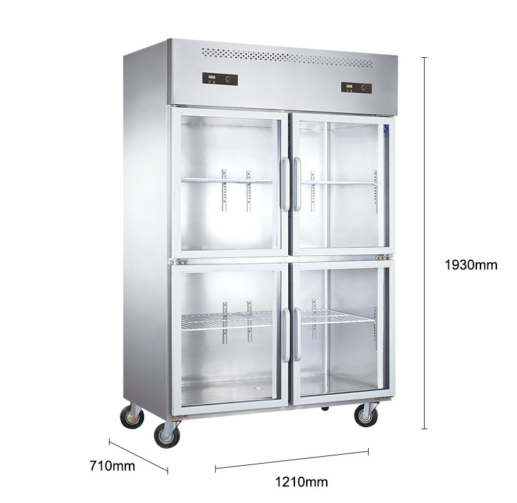 Refrigeration Chiller Display Upright Freezer Glass Door Upright Freezer with Glass Door Commercial Freezer