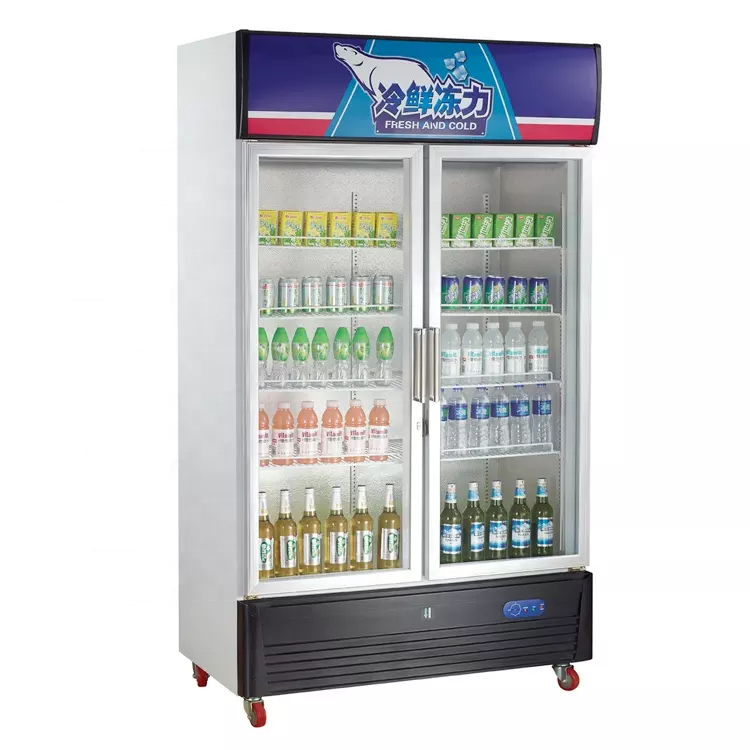 Grace Commercial Refrigeration Equipment  Glass Door Wine Red Bull Energy Drink Display Cooler Beer Pepsi Display Cool