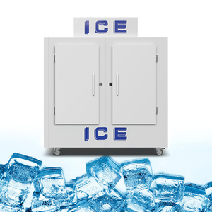 ColdStar outdoor cold wall slant ice merchandiser ice storage bin freezer for Commercial Catering