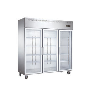 2020 Luxury Commercial Upright 3 Glass Door Display Cooler Freezer