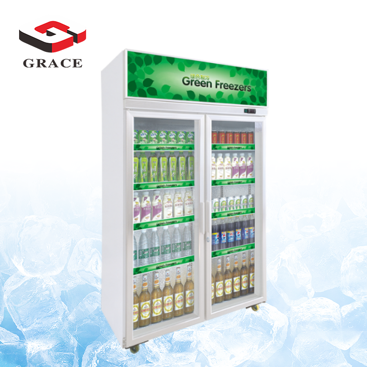 Grace Pepsi beverage refrigerator with Glass door commercial beverage freezer refrigeration equipment