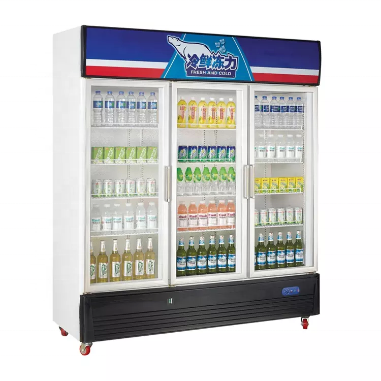 Grace Commercial Refrigeration Equipment  Glass Door Wine Red Bull Energy Drink Display Cooler Beer Pepsi Display Cool