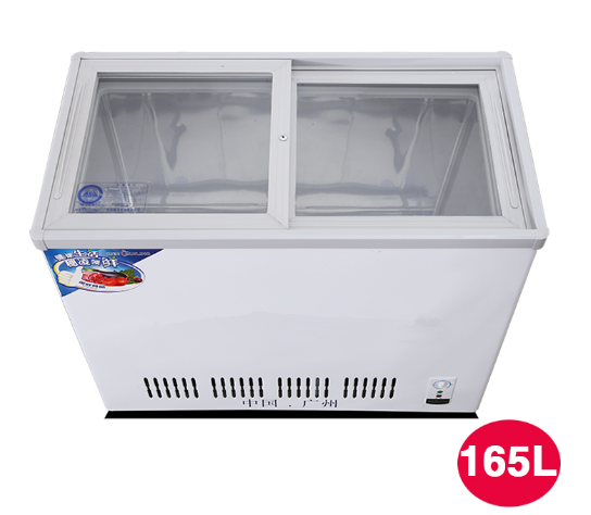 Big Handle 165L/325L Thickness Foaming Two Door Chest Freezer/Deep Freezer