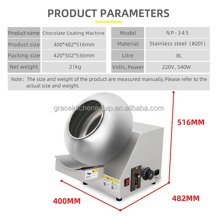 Grace Commercial 7L 14L Automatic chocolate dispenser tempering machine chocolate dispenser tap hot chocolate dispenser