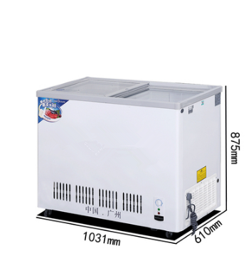 Big Handle 165L/325L Thickness Foaming Two Door Chest Freezer/Deep Freezer