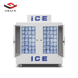 Outdoor bagged ice storage bin freezer Industrial Outdoor ice merchandiser for Commercial Catering