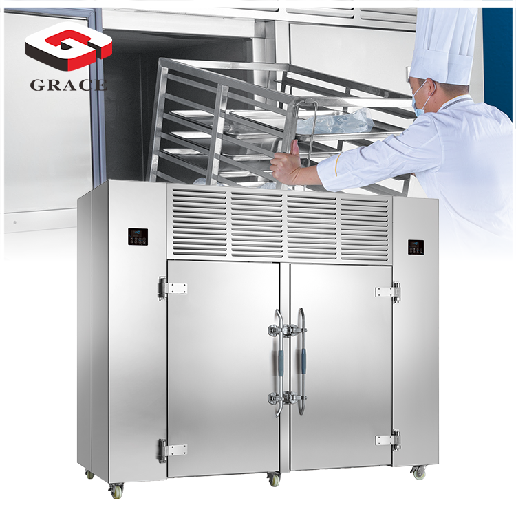 Grace Commercial Hotel Industry Upright Refrigerator Four Doors Stainless Steel blast chiller frezer commercial freezer