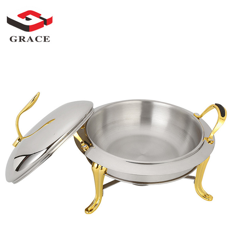 Restaurant hotel supplies Stainless steel food warmer chafing dishes new design buffet display set for sale