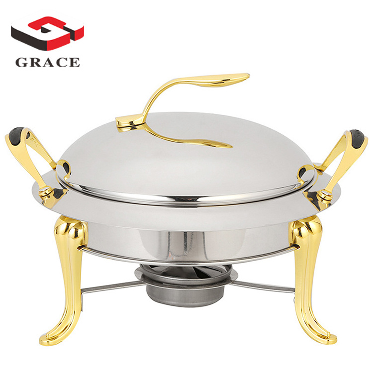 Restaurant hotel supplies Stainless steel food warmer chafing dishes new design buffet display set for sale