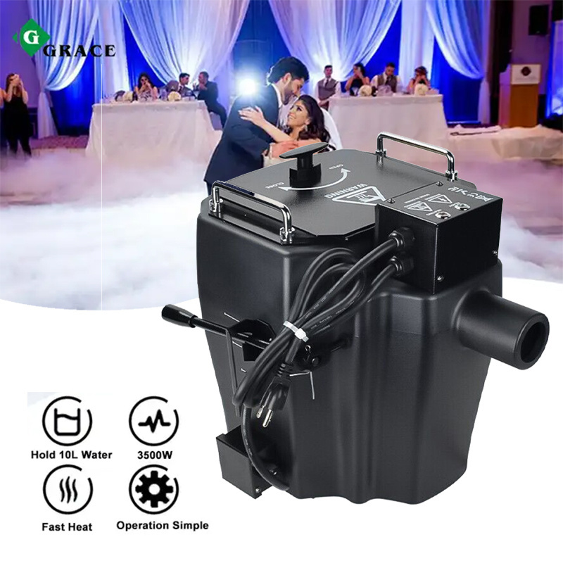 Grace Party Festival Stage Low Lying Fog Machine 3500W Wedding Dry Ice Fog Machine