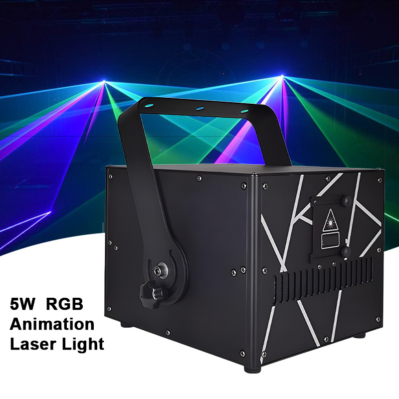 Grace 5W Disco DJ Laser Light Show DMX512 RGB Animation Night Club Laser Light