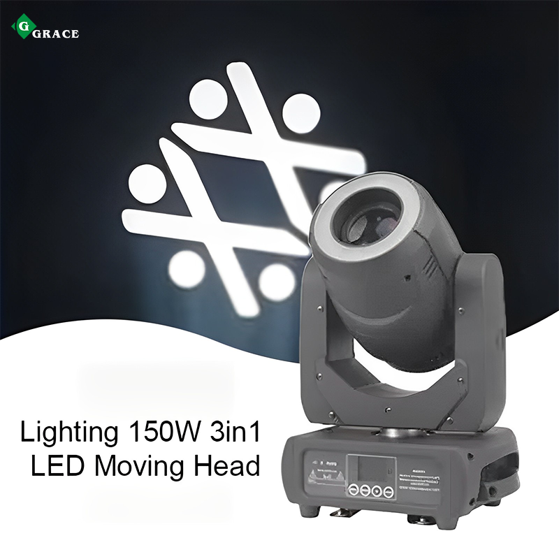 Grace 150W LED Moving Head Spot Beam Wash 3in1 Gobo Rotate Movinghead Light