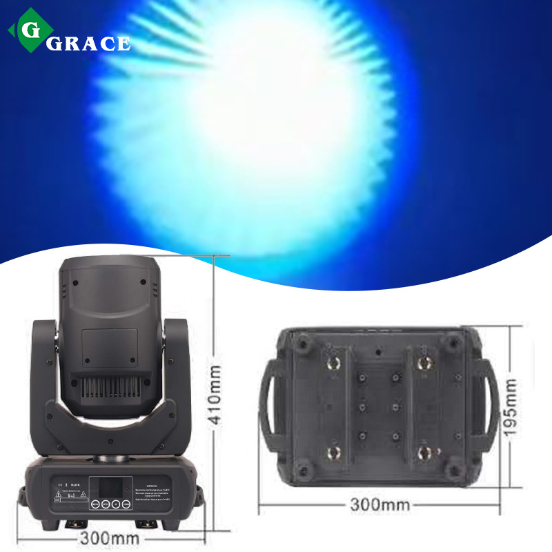 Grace 150W LED Moving Head Spot Beam Wash 3in1 Gobo Rotate Movinghead Light