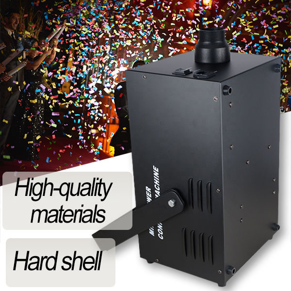 Igracelite 1800W Confetti Blower Machine Stage Manual Control Whirlwind Paper Confetti Launcher