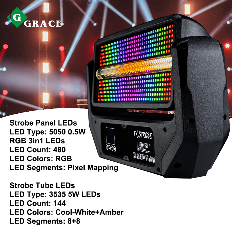 Igracelite RGB Pixel Panel LED Moving Strobe Light For Disco Party Club Bar DJ Show Stage Lighting