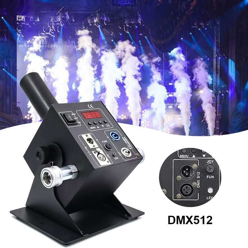 Igracelite Angle Adjustable Nightclub DJ Cannon Led Co2 Jet Machine Spraying DMX512 Control Disco Show Club Stage Party