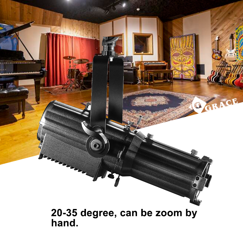 Igracelite 60W Manual Zoom LED Fresnel Mini LED Profile Spotlight Module For Restaurants Concerts Theater