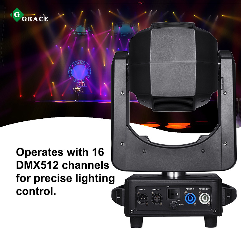 Igracelite 295W Beam MovingHead Ktv Nightclub Moving Head Disco Stage Light with Ring/Strip/Halo Light