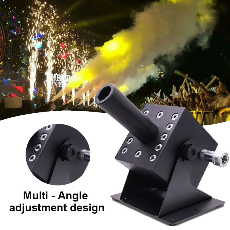 Igracelite Angle Adjustable Nightclub DJ Cannon Led Co2 Jet Machine Spraying DMX512 Control Disco Show Club Stage Party