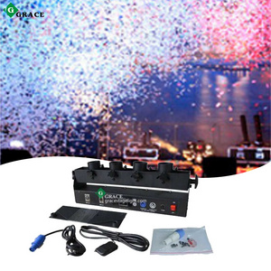 Grace 4 Head Paper Blaster Machine Remote DMX Electric Confetti Cannon