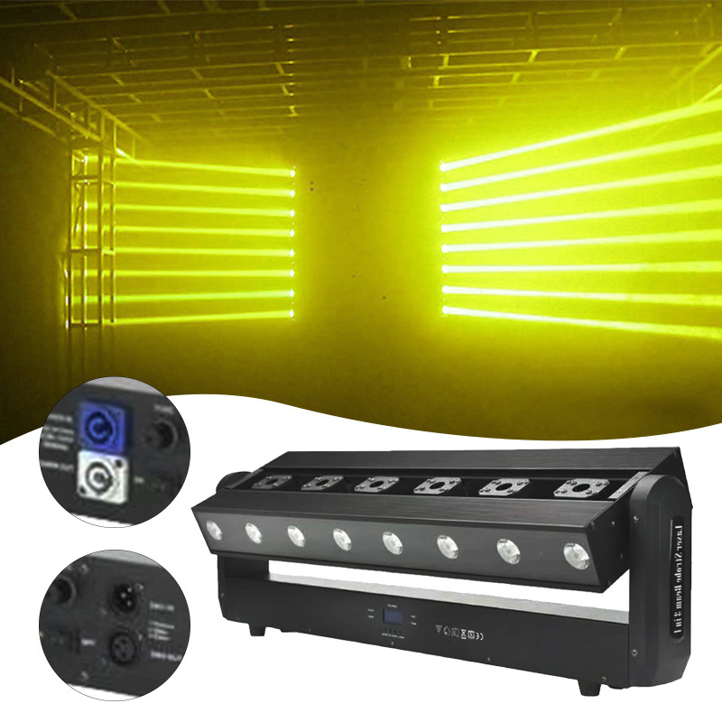 Grace Laser+Strobe Light+LED Beam Light 3in1 Dj Night Club Moving Head Stage Light Laser Bar