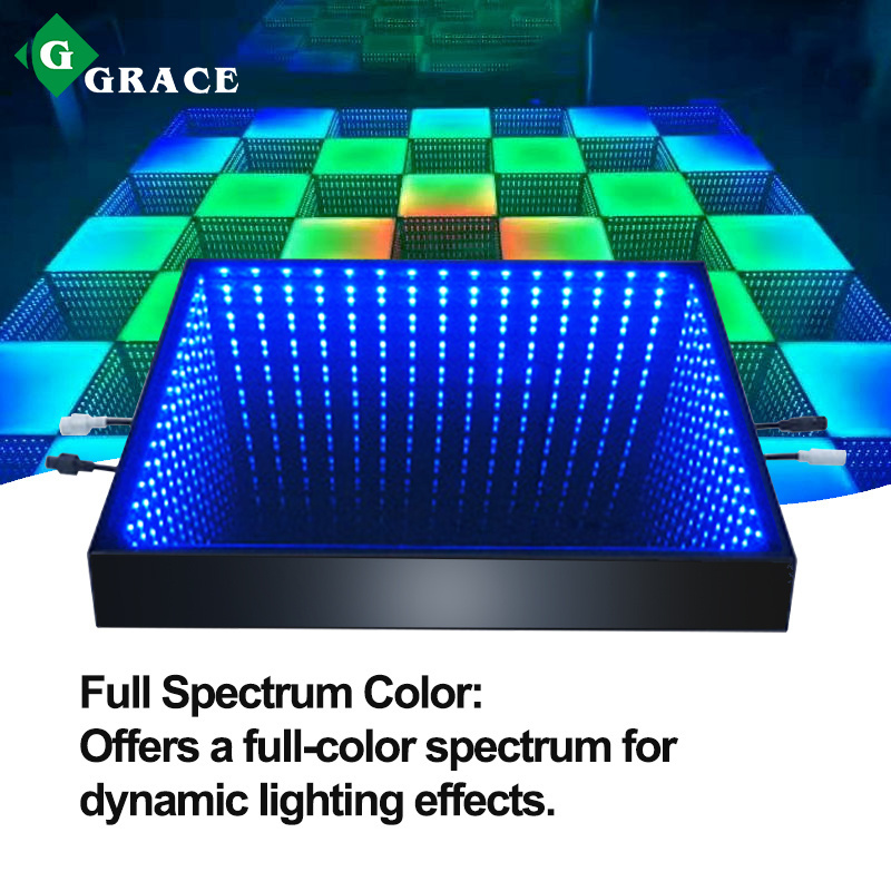 Igracelite Car Show 3D Optical Illusions Led Light Dance Floor Magnetic Led Dance Floor Tiles