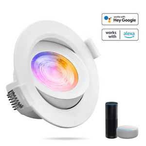 Tuya app Ceiling Recessed tuya Commercial Mini Slim Downlight Round  5W Spotlight LED Spot Light