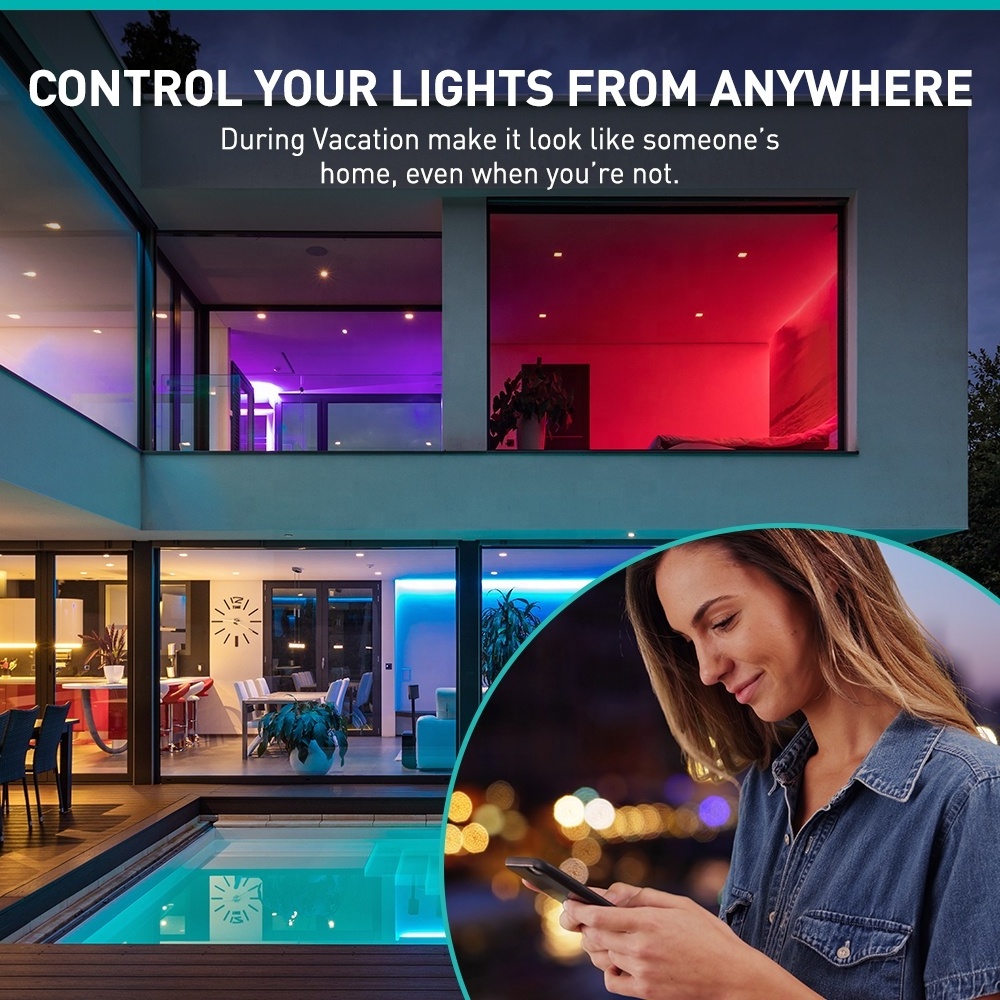 Tuya WiFi Bulb Inteligente PAR38 RGB CCT Smart Bulb Light Led Lamp Magic Light Work With Alexa Google