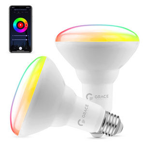 Smart WiFi LED Bulb BR30 E26 11W RGBCCT Color Changing TUYA APP Voice Controlled Bulb