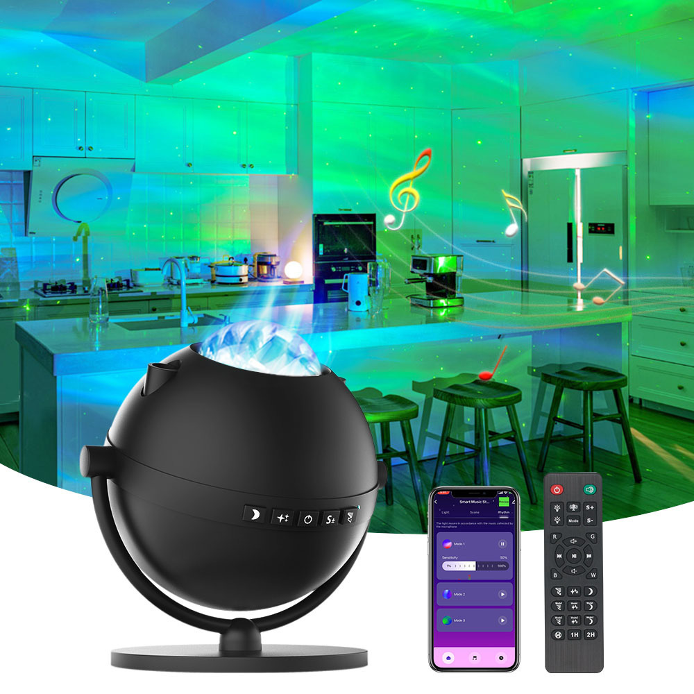 Smart Tuya LED Galaxy Light Projector Night Light For Home Party Bedroom RGBW APP Control With BLE Speaker