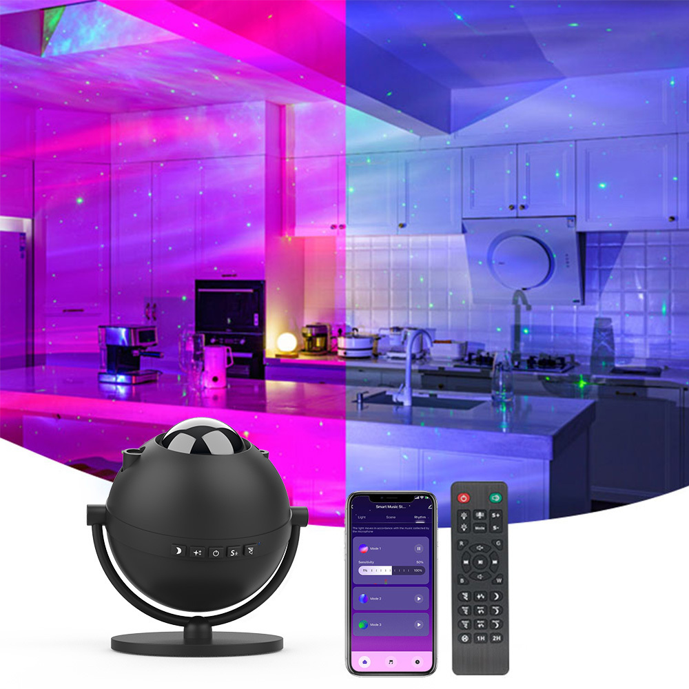 Smart Tuya LED Galaxy Light Projector Night Light For Home Party Bedroom RGBW APP Control With BLE Speaker