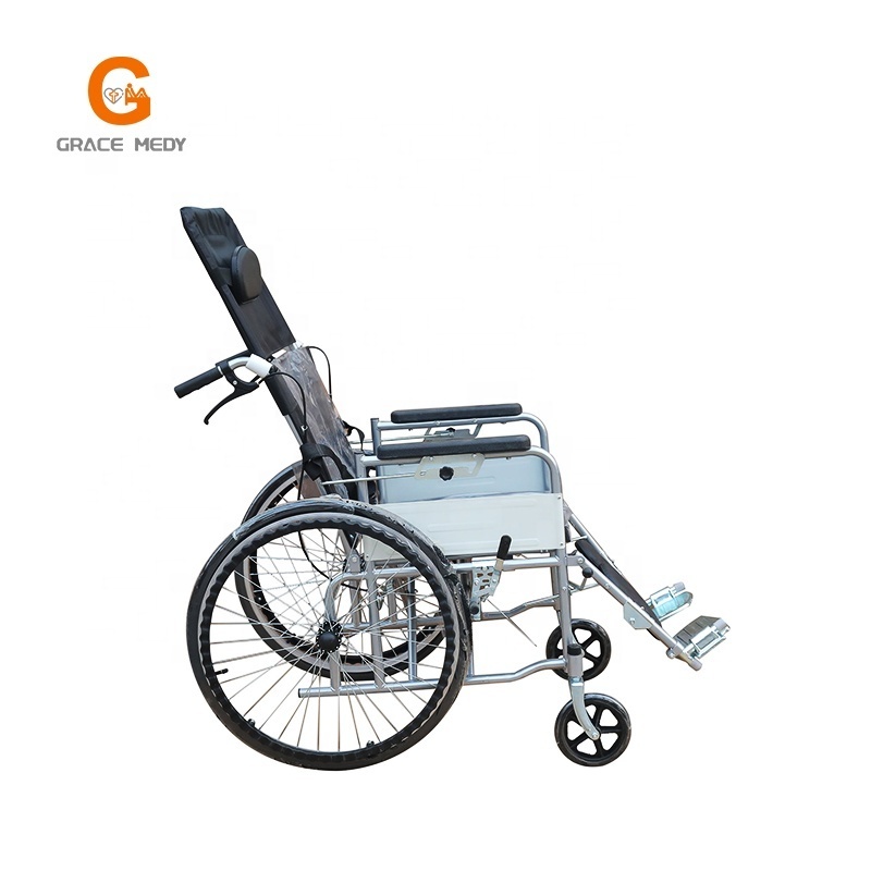 Cheapest Newest High Quality Reclining Wheel Chair Portable Chair for Disabled on Two Wheels