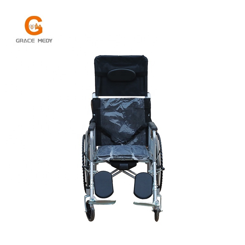 Cheapest Newest High Quality Reclining Wheel Chair Portable Chair for Disabled on Two Wheels