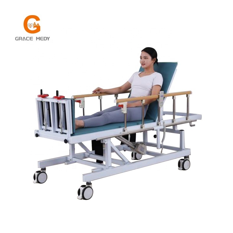 icu electric medical multifunction patient nursing rehabilitation training standing hospital bed for patient