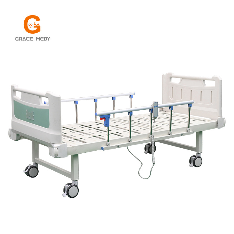 Grace Medy Hospital equipment 1 function manual electric adjustable elderly home nursing medical hospital bed wheelchair bed