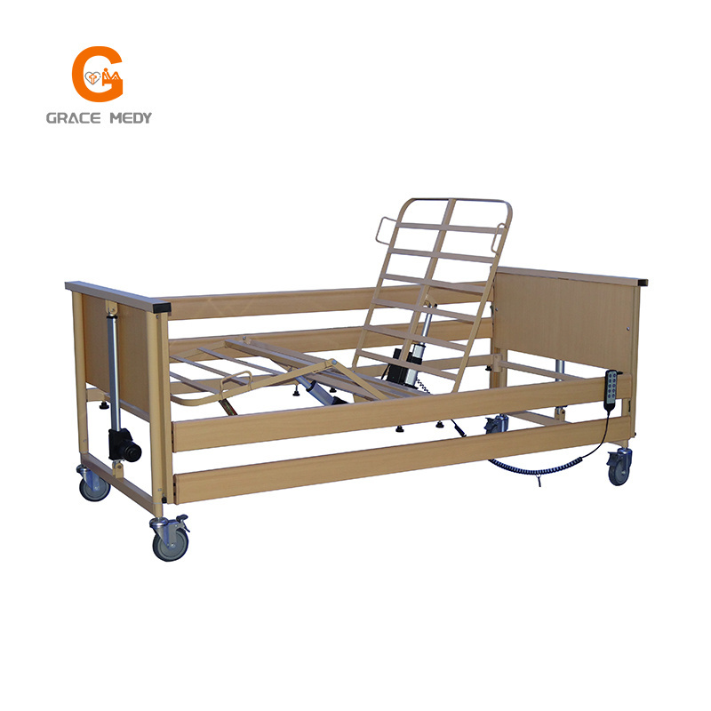 hospital electric bed with toilet for patient hospital patient emergency transfer stretcher bed nursing bed 5 function