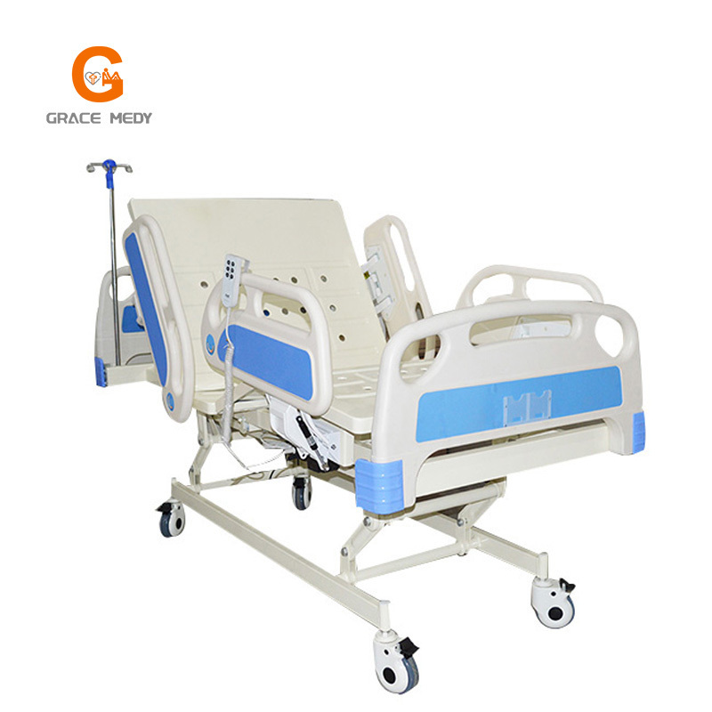 China Leading Factory Brand Electrical Hospital Bed with 3 Functions High-Capacity Electric Nursing Bed