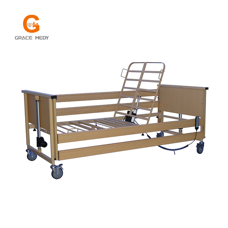 hospital electric bed with toilet for patient hospital patient emergency transfer stretcher bed nursing bed 5 function