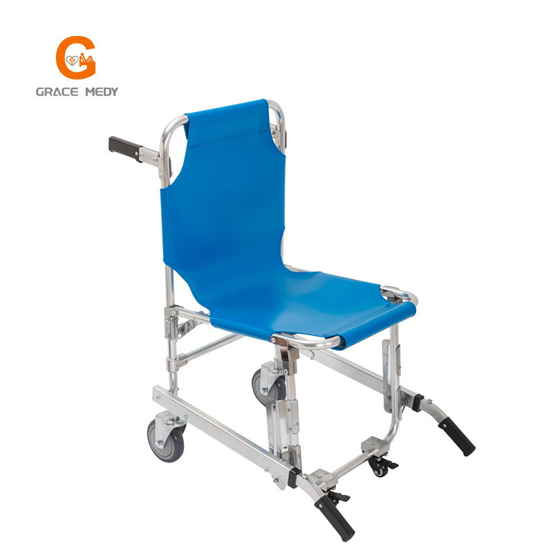 Wholesale Portable Folding Stair Chair Lift Stretcher with Wheels for Patient Transfer Ambulance Firefighter Evacuation Use