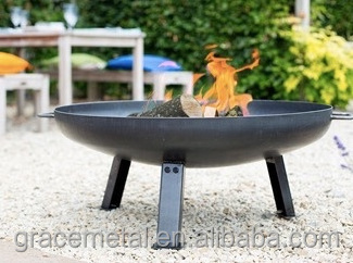 Small mini garden metal standing outdoor round wood burning fire pits firepits