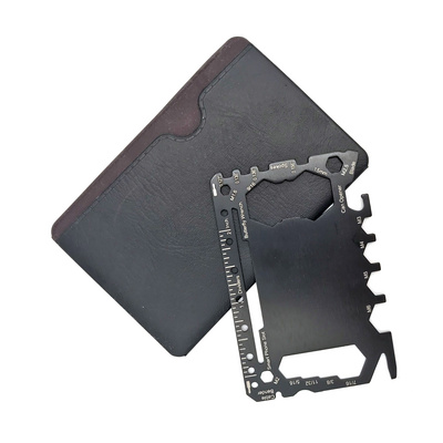 Stainless Steel Outdoor Multi Tool Credit Survival Pocket Wallet Business Name Card Bottle Opener