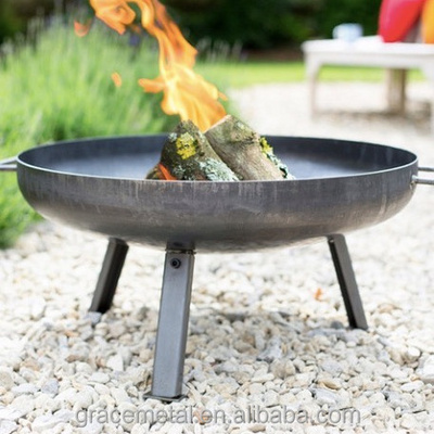 Small mini garden metal standing outdoor round wood burning fire pits firepits