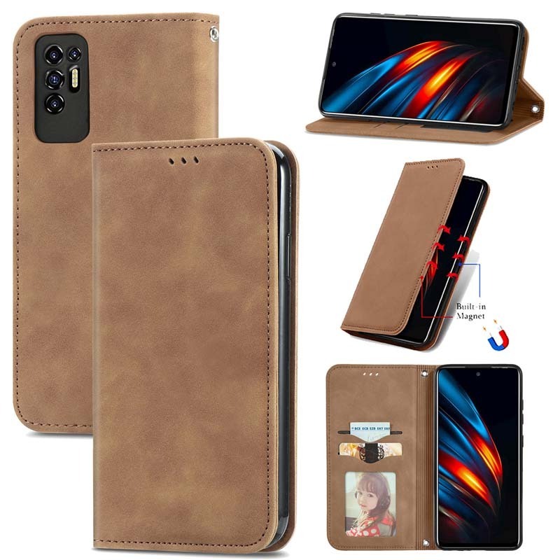 Wholesale Waterproof Custom Android Cell Cover Flip Wallet Mobile Phone Bag Case Bulk with Card Holder for Tecno Pova 2